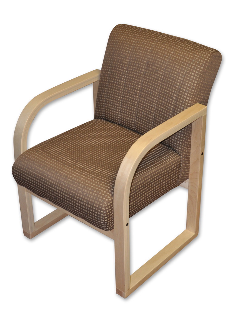 Rolled arm chair