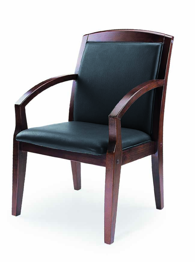 Transitional Leather Side chair